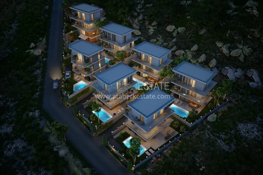 Новый проект роскошных вилл в Алании район Бекташ. Подходит для ВНЖ 3