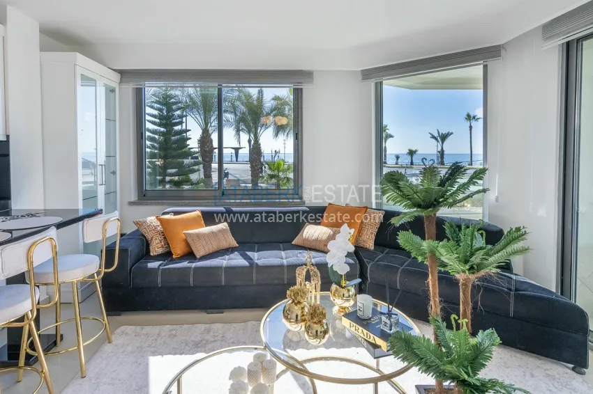 Приобрести Квартира под ключ на первой береговой линии в Алании, район Оба. Подходит под ВНЖ 3 