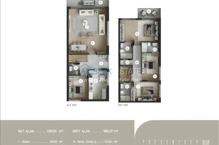 Купить дешево Роскошные апартаменты и виллы - комфорт и безопасность в сердце Измира, район Байраклы 8 