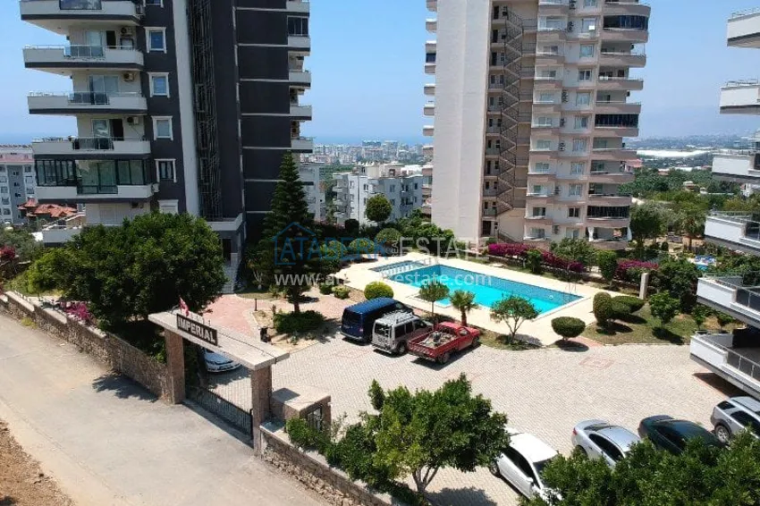 Просторная трехкомнатная квартира с видом на море и горы в районе Махмутлар, Алания  4 