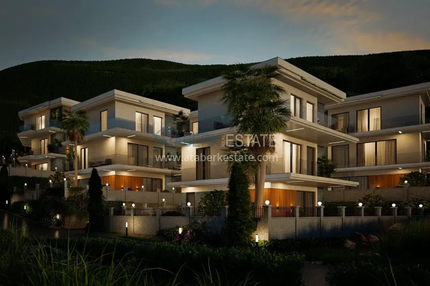 Новый проект роскошных вилл в Алании район Бекташ. Подходит для ВНЖ 4