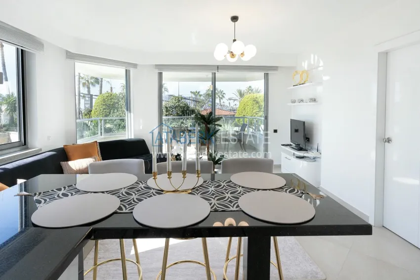 Приобрести Квартира под ключ на первой береговой линии в Алании, район Оба. Подходит под ВНЖ 4 