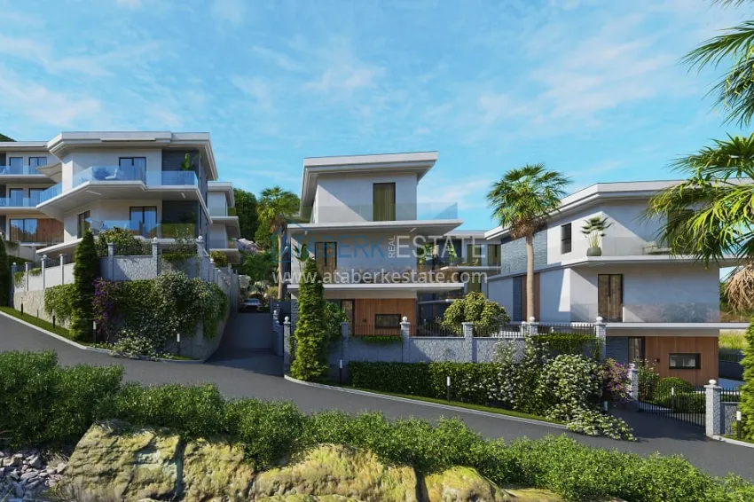 Новый проект роскошных вилл в Алании район Бекташ. Подходит для ВНЖ 6