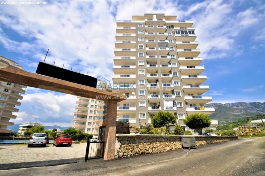 Просторная трехкомнатная квартира с видом на море и горы в районе Махмутлар, Алания  7 