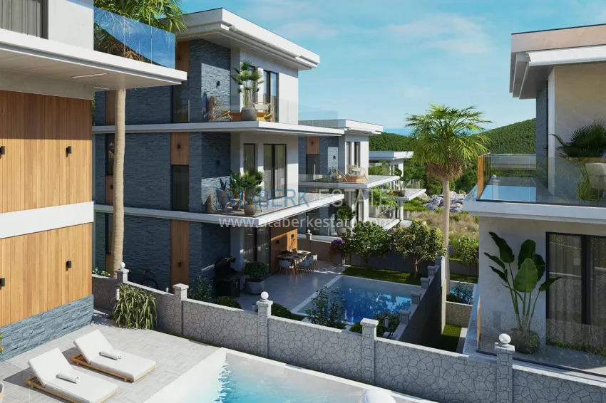 Новый проект роскошных вилл в Алании район Бекташ. Подходит для ВНЖ 8