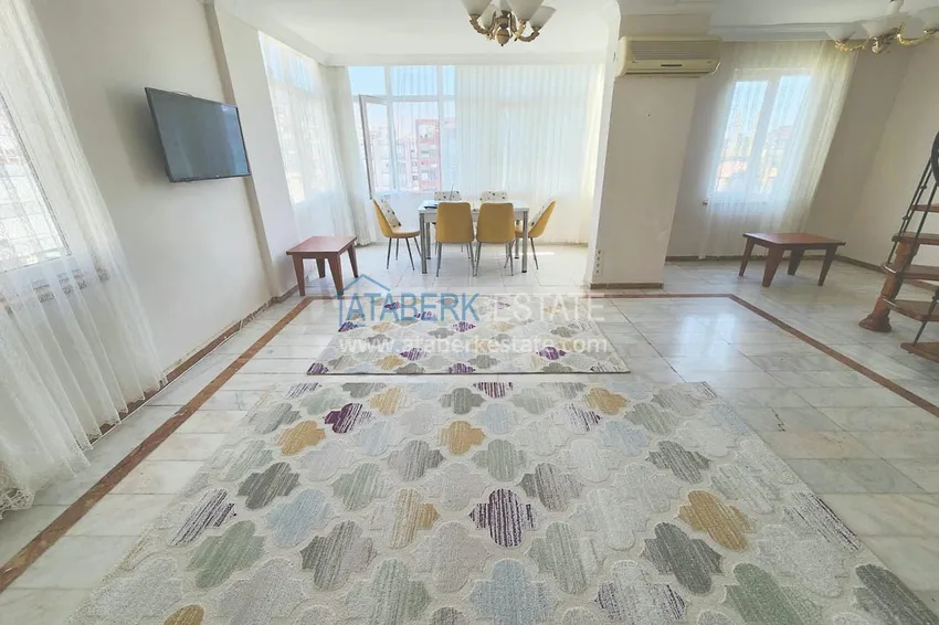 Приобрести Пентхаус-дуплекс в уютном жилом комплексе рядом с морем – Алания, район Оба 8 