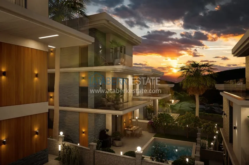 Новый проект роскошных вилл в Алании район Бекташ. Подходит для ВНЖ 9