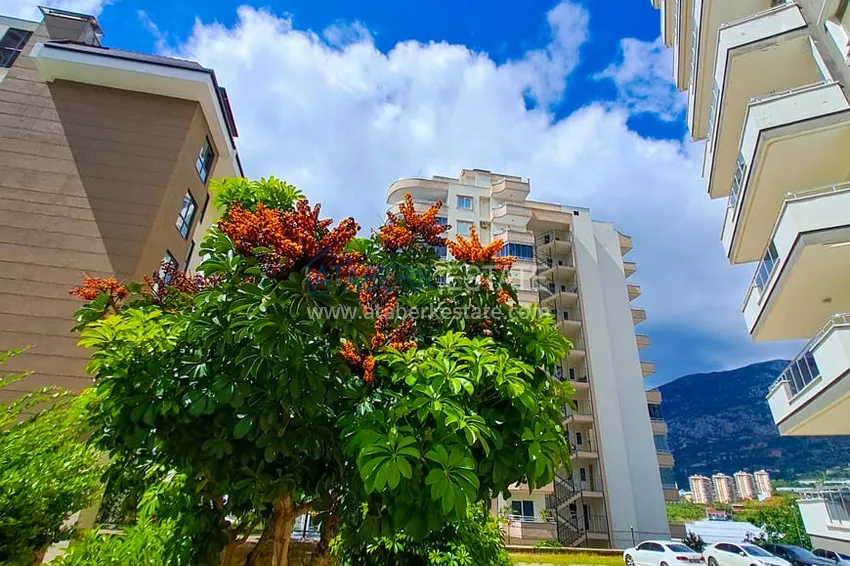 Просторная трехкомнатная квартира с видом на море и горы в районе Махмутлар, Алания  10 