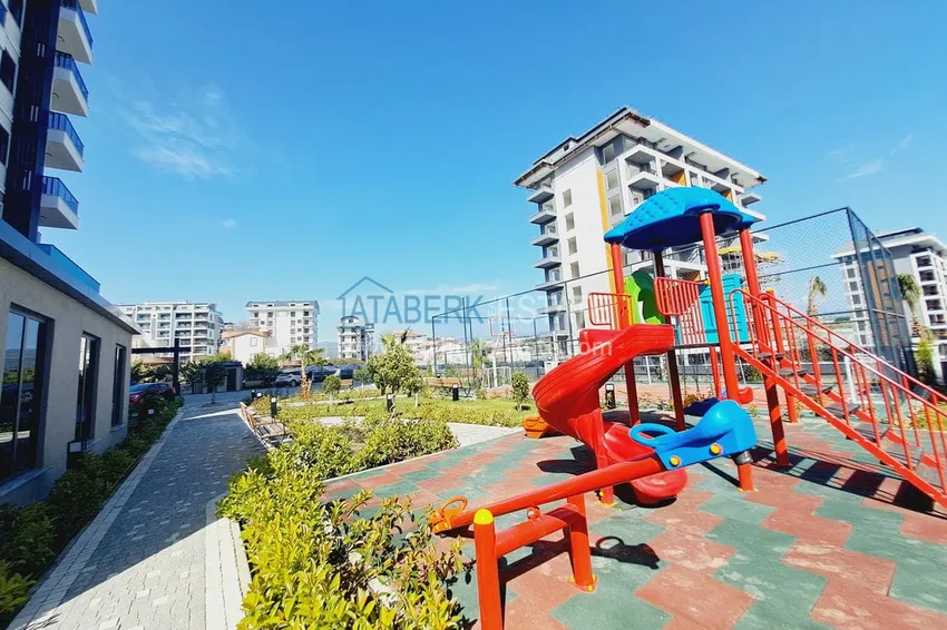 Двухкомнатная квартира с чистовой отделкой в новом комплексе – Алания, район Авсаллар 9 