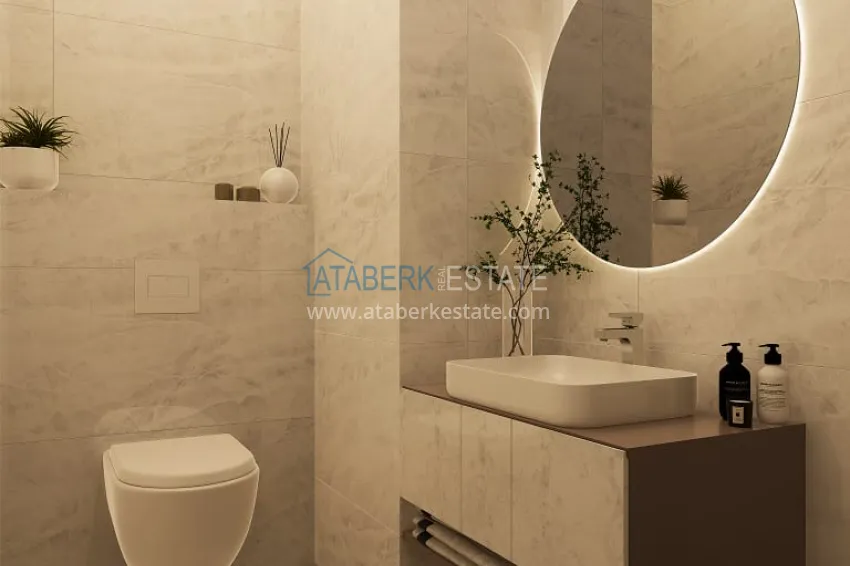 Приобрести Новый проект роскошных вилл в Алании район Бекташ. Подходит для ВНЖ 14