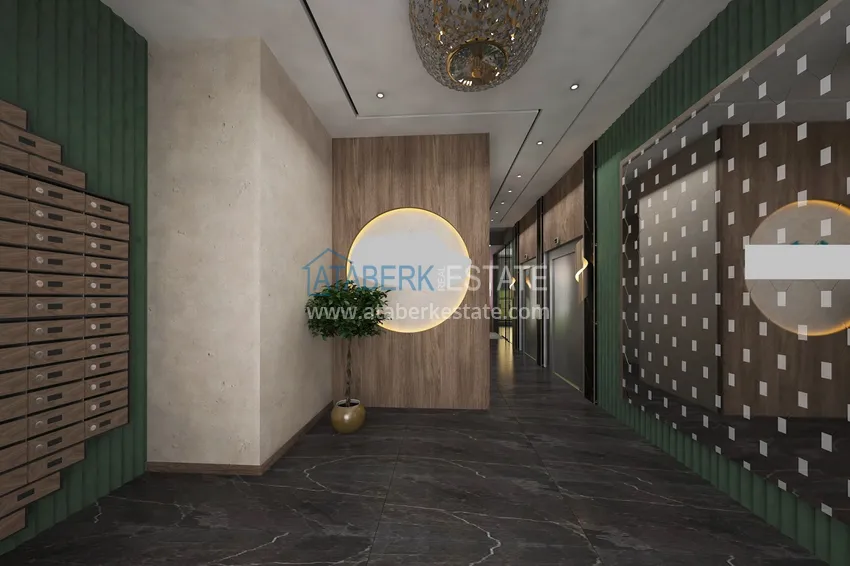 Квартиры от застройщика в районе Демирташ, Алания – многоквартирный жилой комплекс на этапе строительства  42 