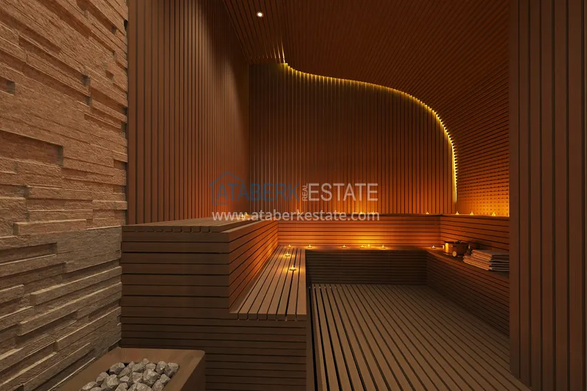 Квартиры премиум-класса с видом на море от застройщика на первой береговой в Махмутларе, Алания 44 