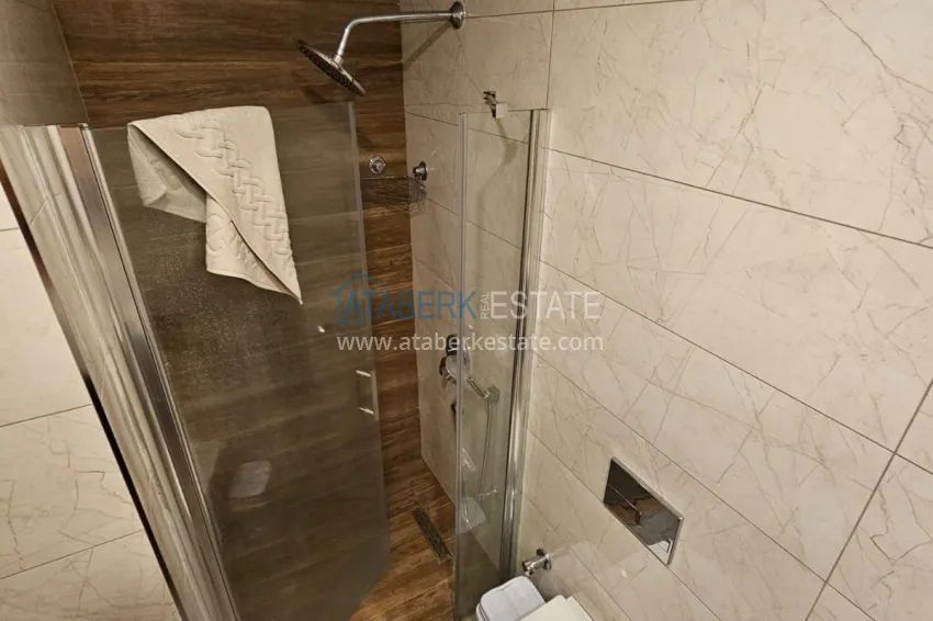 Приобрести Двухкомнатная квартира 70 м2, с мебелью и видом на море в Алании, район Махмутлар 11 