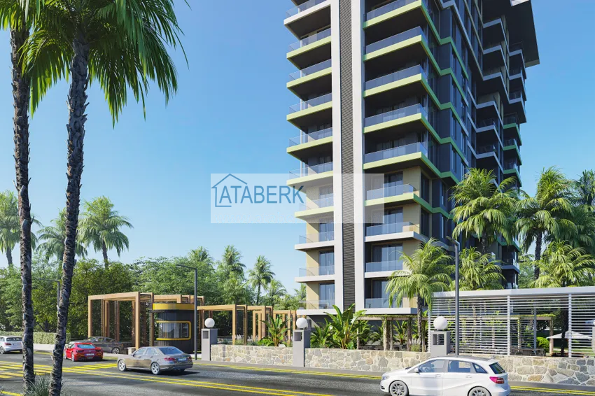 Квартиры премиум-класса с видом на море от застройщика на первой береговой в Махмутларе, Алания 17 