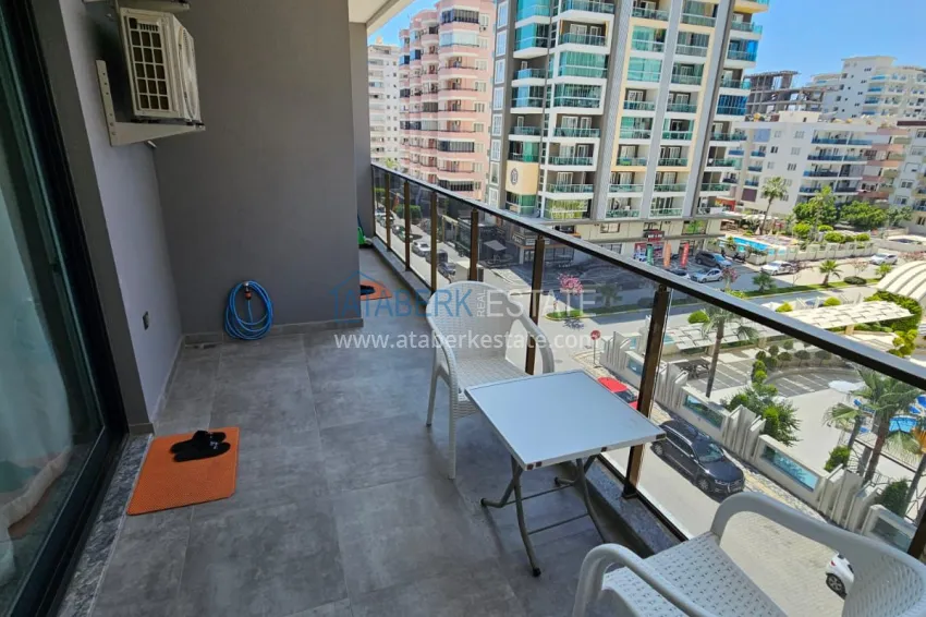 Приобрести Двухкомнатная квартира 70 м2, с мебелью и видом на море в Алании, район Махмутлар 12 