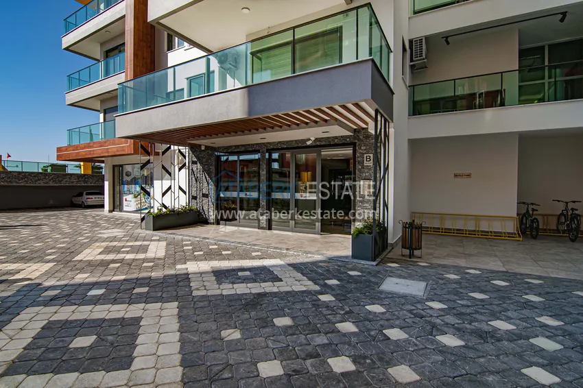 Квартира под ключ с прямым видом на море на первой береговой в Махмутларе, Алания 9 