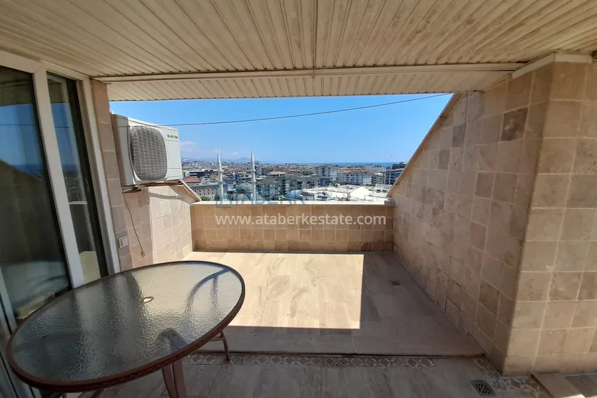 Приобрести Пентхаус-дуплекс с мебелью и видом на море в районе Джикджилли, Алания 15