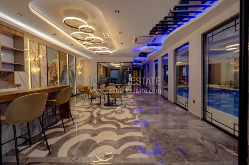 Двухкомнатная квартира 70 м2, с мебелью и видом на море в Алании, район Махмутлар 12 