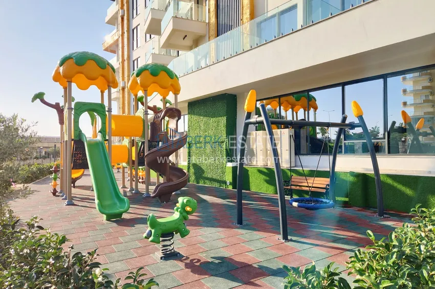 Квартира с чистовой отделкой на первой береговой линии - Алания, район Махмутлар 16 