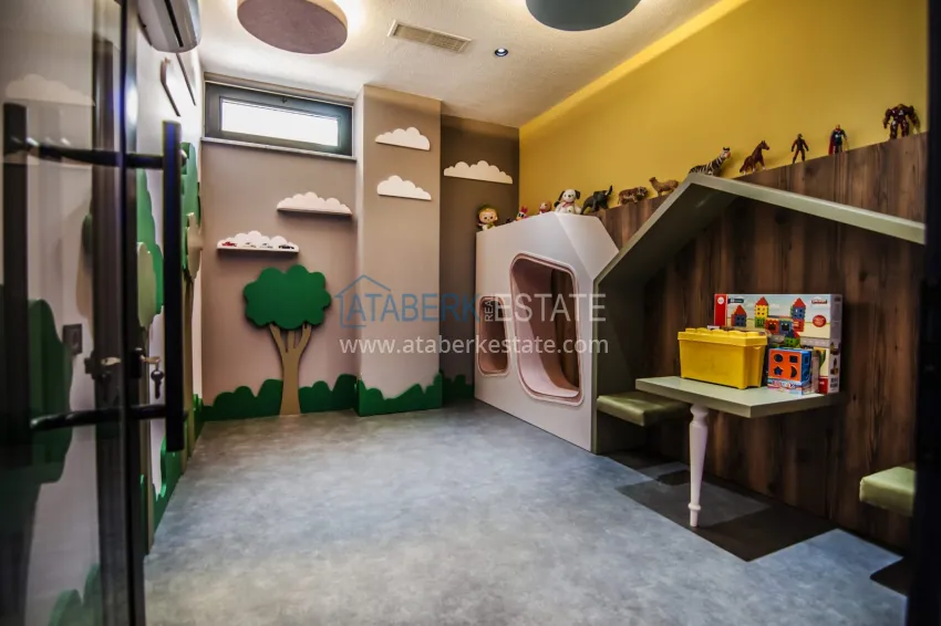 Двухкомнатная квартира 70 м2, с мебелью и видом на море в Алании, район Махмутлар 13 