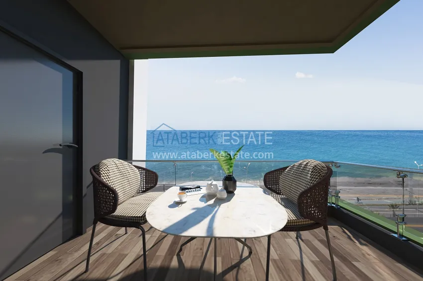 Приобрести Квартиры премиум-класса с видом на море от застройщика на первой береговой в Махмутларе, Алания 14 