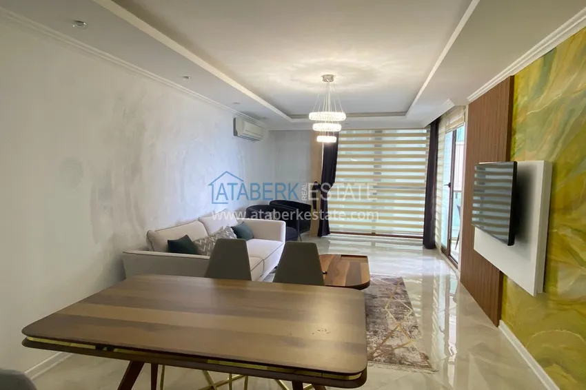 Приобрести Стильная квартира с видом на море в комплексе на первой береговой – район Оба, Алания 14 