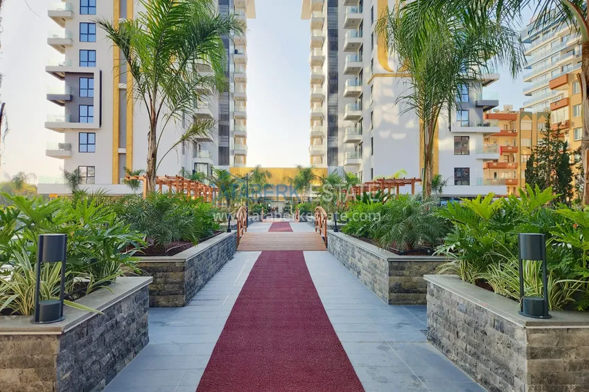 Квартира с чистовой отделкой на первой береговой линии - Алания, район Махмутлар 17 