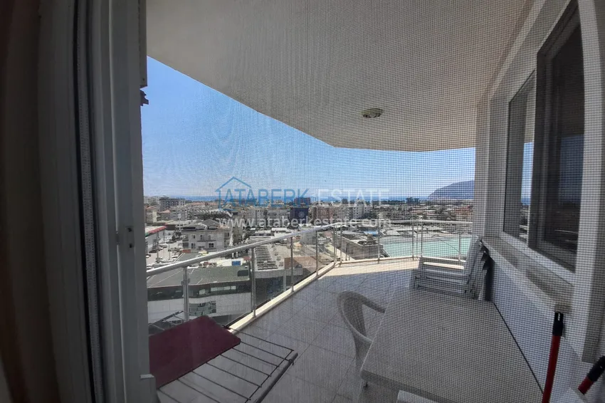 Приобрести Пентхаус-дуплекс с мебелью и видом на море в районе Джикджилли, Алания 18