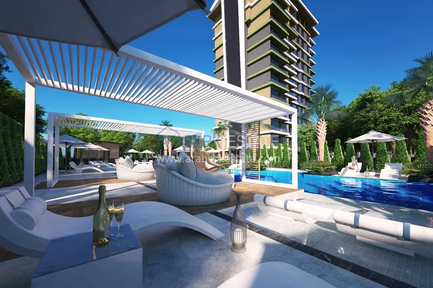 Квартиры премиум-класса с видом на море от застройщика на первой береговой в Махмутларе, Алания 21 