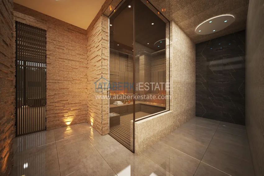 Престижный жилой комплекс на этапе строительства в районе Оба, Аланья 40