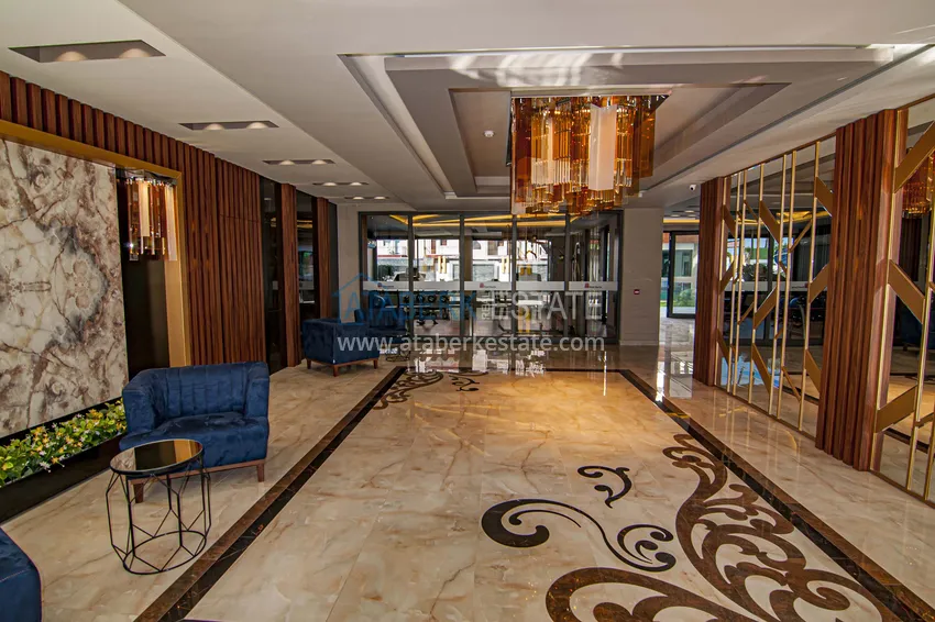 Квартира под ключ с прямым видом на море на первой береговой в Махмутларе, Алания 14 