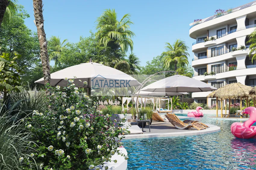 Престижный жилой комплекс на этапе строительства в районе Оба, Аланья 18