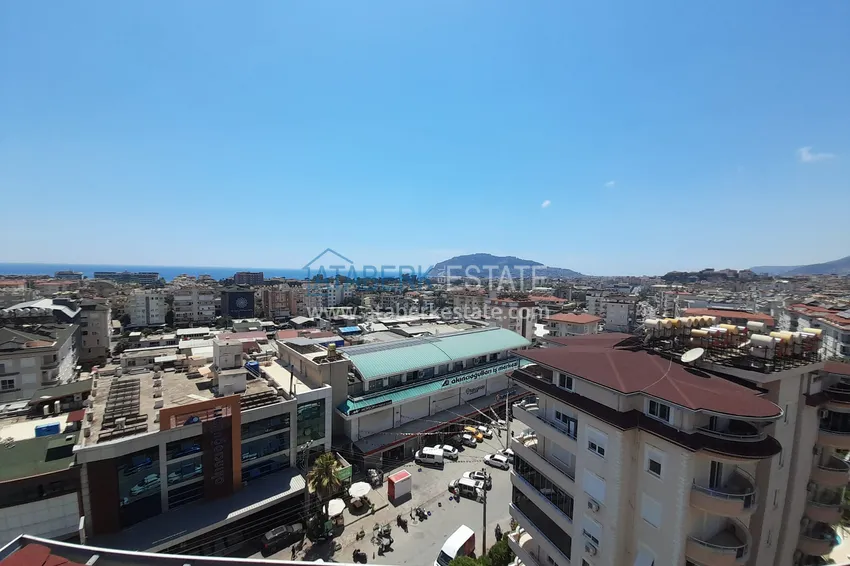 Приобрести Пентхаус-дуплекс с мебелью и видом на море в районе Джикджилли, Алания 19