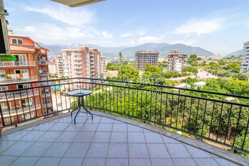 Приобрести Трехкомнатная квартира с мебелью и видом на море в Алании, район Тосмур 16 