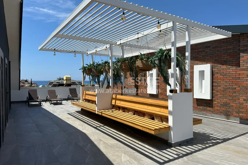 Квартира в 250 метрах от моря - центр Алании, район пляжа Кейкубат 17 