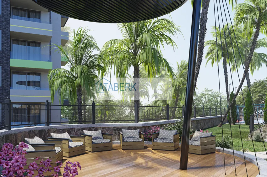 Квартиры от застройщика в районе Демирташ, Алания – многоквартирный жилой комплекс на этапе строительства  25 