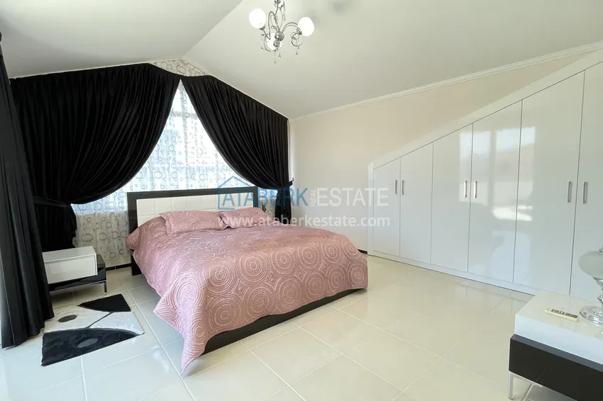 Приобрести Квартира-дуплекс с видом на море в районе Кестель, Алания - 100 метров от моря 16