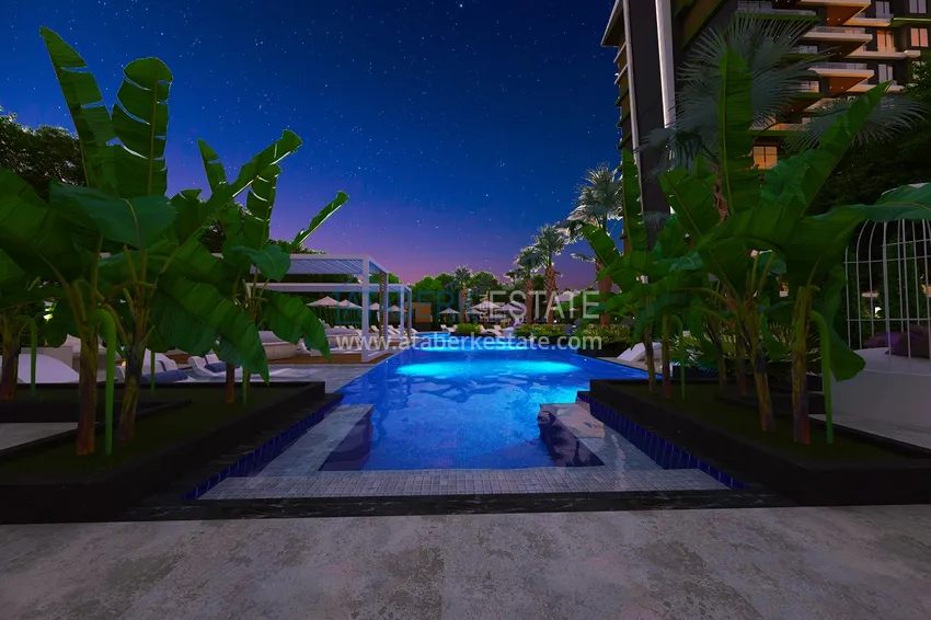 Квартиры премиум-класса с видом на море от застройщика на первой береговой в Махмутларе, Алания 23 