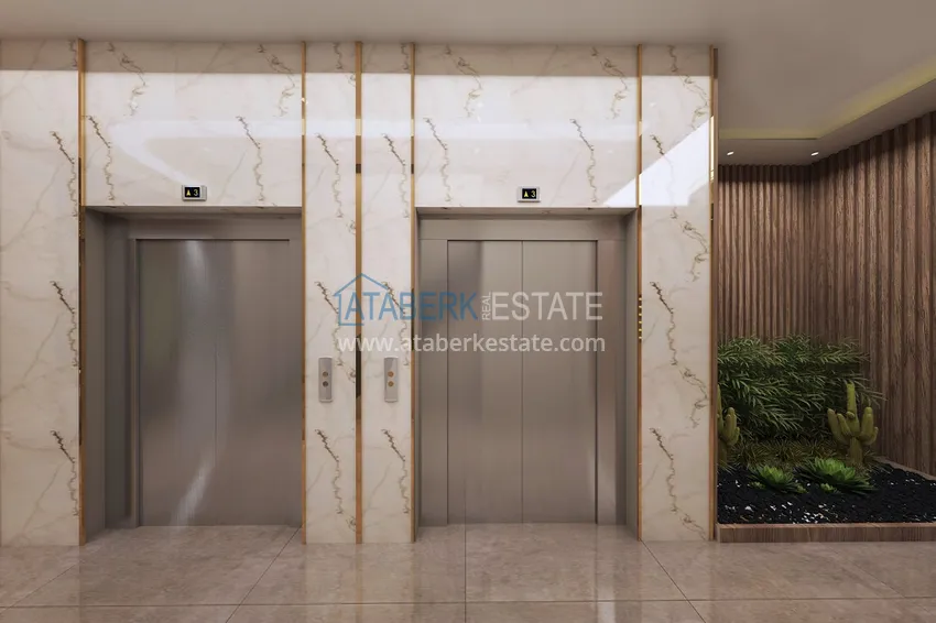 Престижный жилой комплекс на этапе строительства в районе Оба, Аланья 42