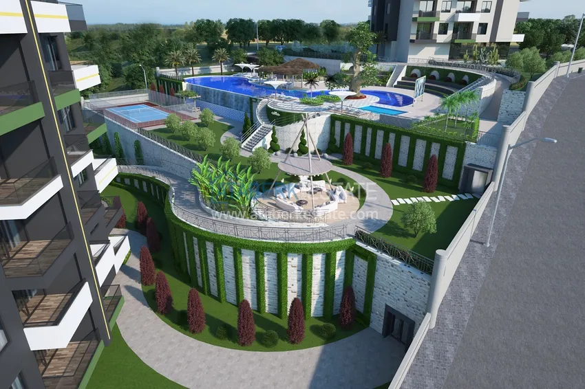 Квартиры от застройщика в районе Демирташ, Алания – многоквартирный жилой комплекс на этапе строительства  26 