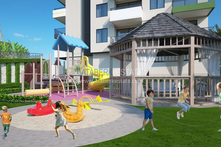 Квартиры от застройщика в районе Демирташ, Алания – многоквартирный жилой комплекс на этапе строительства  28 