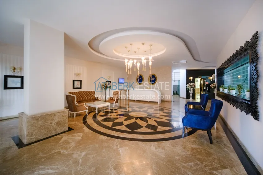 Стильная квартира с видом на море в комплексе на первой береговой – район Оба, Алания 14 