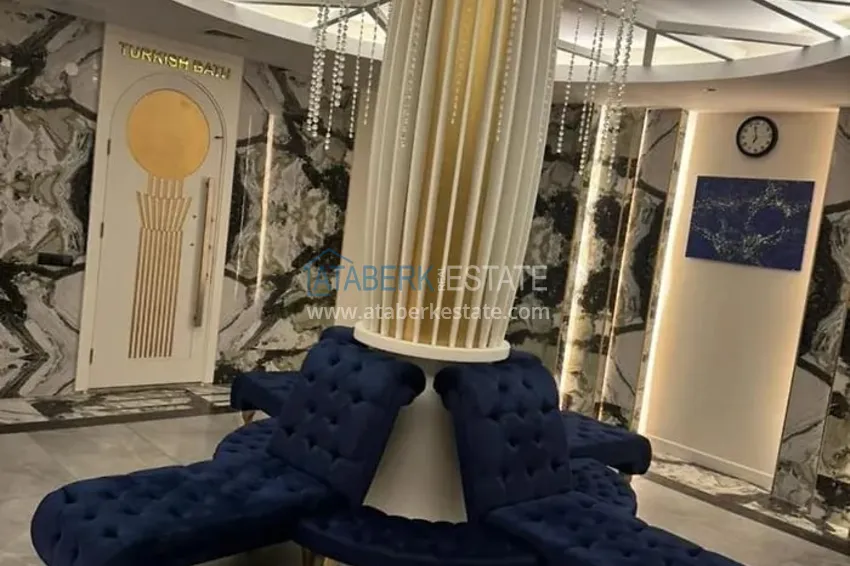 Квартира с чистовой отделкой на первой береговой линии - Алания, район Махмутлар 23 