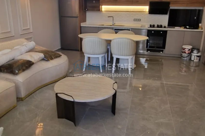 Приобрести Двухкомнатная квартира 70 м2, с мебелью и видом на море в Алании, район Махмутлар 1 