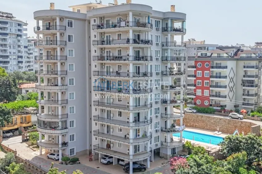 Трехкомнатная квартира с мебелью и видом на море в Алании, район Тосмур 2 