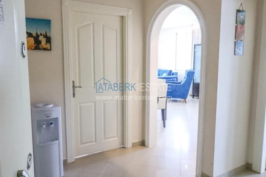 Приобрести Трехкомнатная квартира с мебелью и видом на море в Алании, район Тосмур 1 