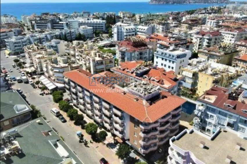 Двухкомнатная квартира под ключ с видом на море в 250 метрах от пляжа - район Оба, Алания 1