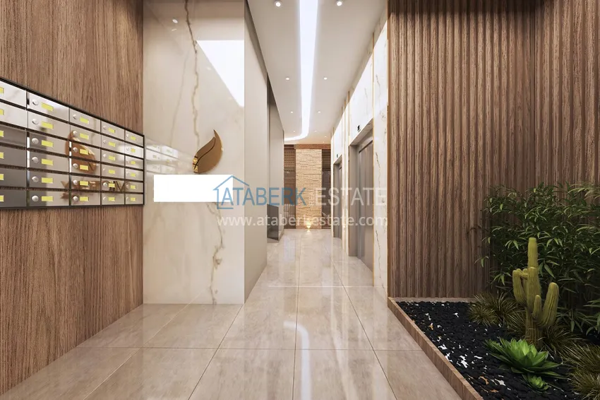 Престижный жилой комплекс на этапе строительства в районе Оба, Аланья 25