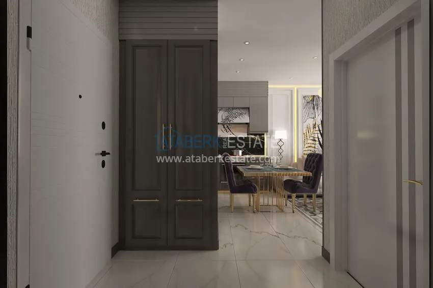 Приобрести Квартиры от застройщика в районе Демирташ, Алания – многоквартирный жилой комплекс на этапе строительства  1 