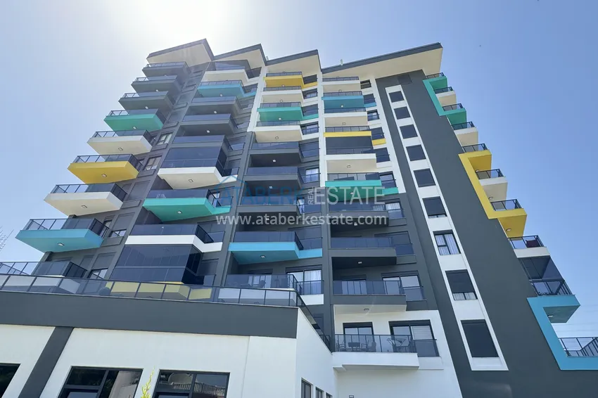 Квартира с чистовой отделкой и видом на море в комплекс с богатой инфраструктурой – Алания, район Авсаллар 1